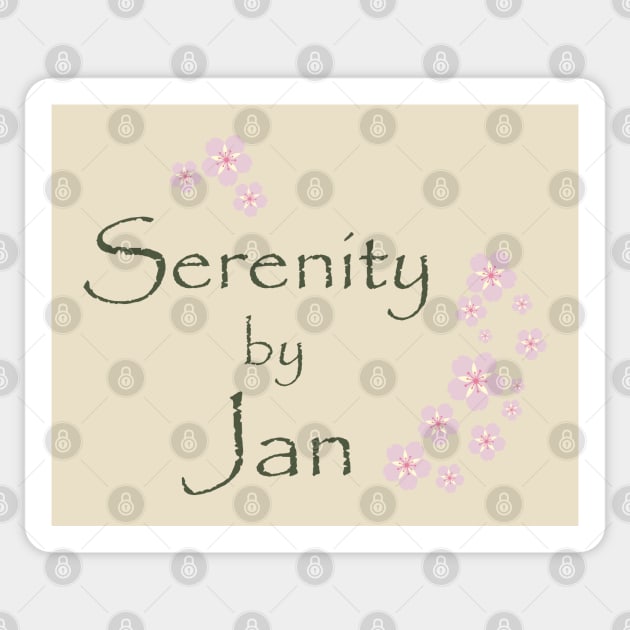 Serenity by Jan Sticker by tvshirts